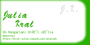 julia kral business card